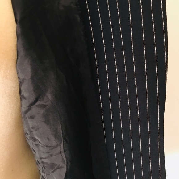 Mark and Spencer Blue & White Pinstripe Blazer - Picture 3 of 8